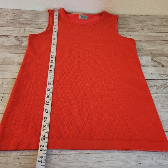 Athleta Seamless Sequence Textured Orange Tank Top Size Large - Picture 4 of 5